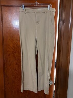 Liverpool Beige Women's Kelsey Wide Leg Trousers 31" Inseam